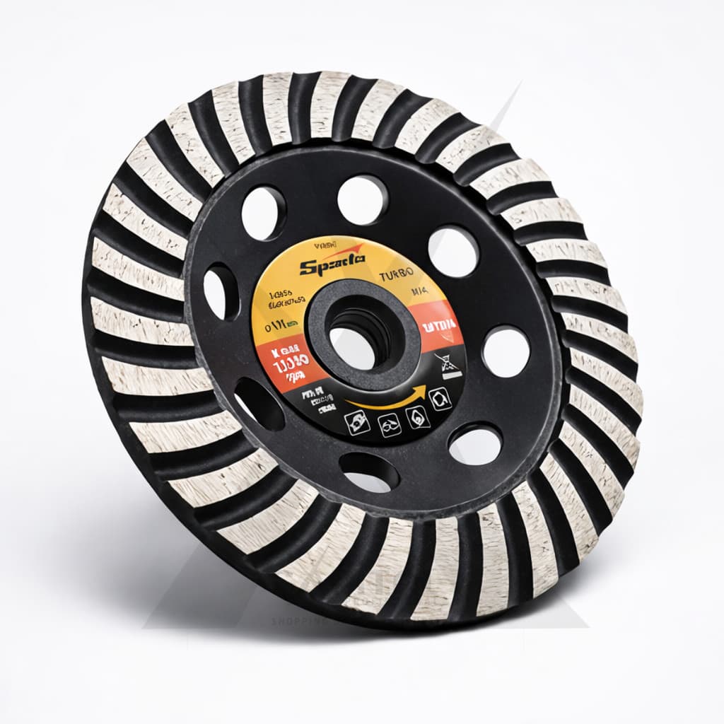 Rebolo Diamantado Turbo Sparta Disco 115mm M14 Alta Performance para Concreto e Porcelanato