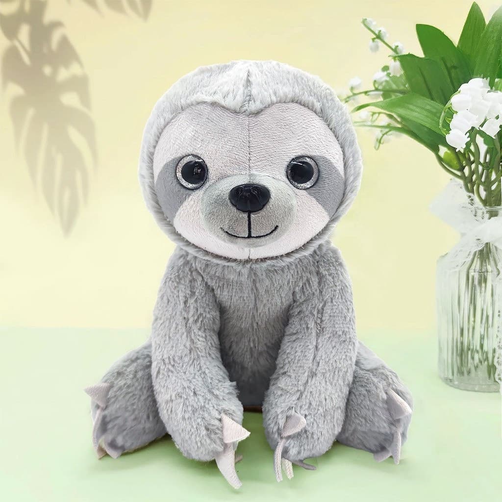 25cm,Preguiça, Pelúcia, Pelúcia, Preguiça， Brinquedos infantis, Brinquedos de pelúcia de preguiça, Bonec