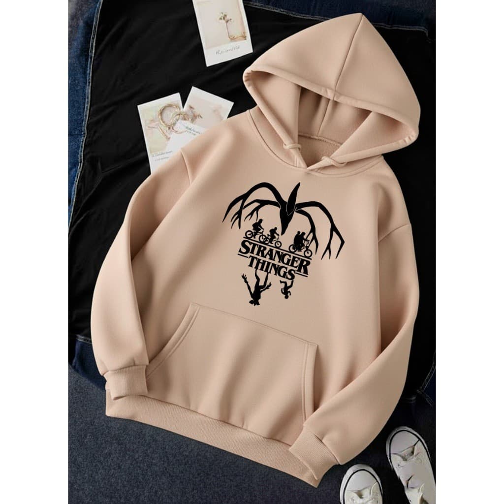 Moletom Canguru Stranger Things Unissex Estampa Devorador de Mentes