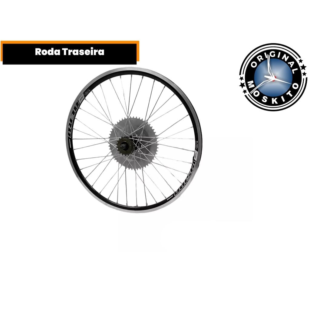 Roda Traseira Para Bike Motorizada Com Coroa De 54 Dentes Modelo Original