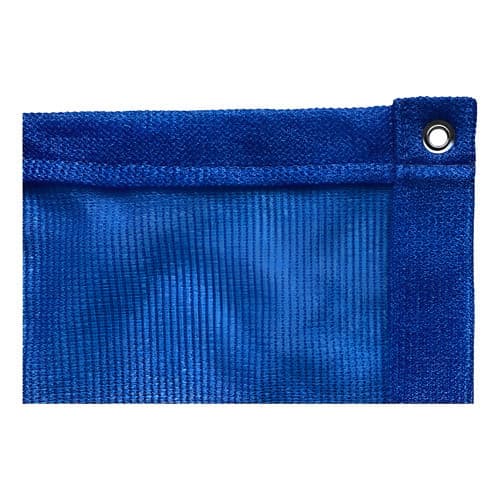Tela Sombrite Azul 80% - 2,5m X 15m Com Bainha E Ilhós
