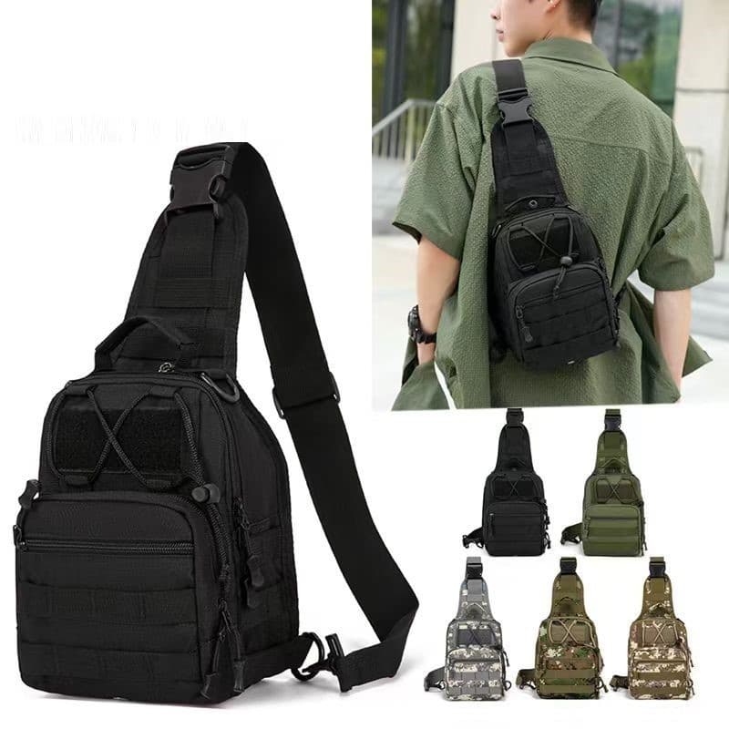 Bolsa Tática Transversal Impermeável Peito E Ombro Masculina Feminina Sling Sport M101 LING