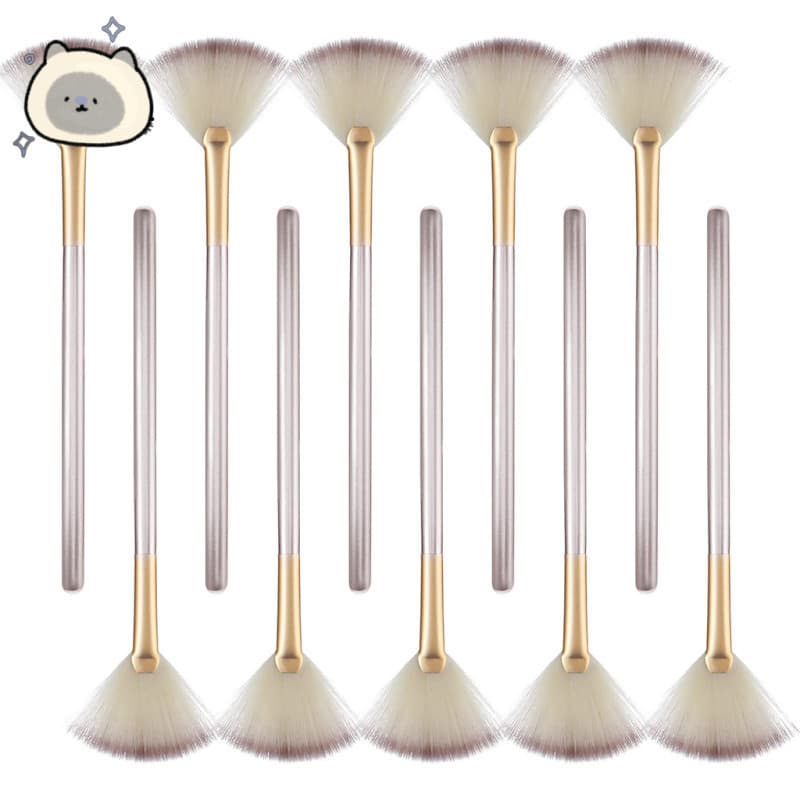 Escova De Ventilador Facial , 10 Peças , Máscara , Pincel Macio , Aplicador De , Creme De Lama , Maquiagem , Esteticista