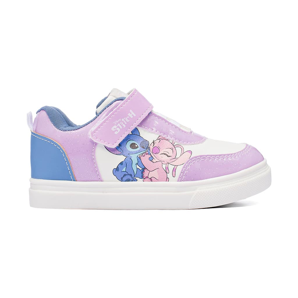 Tênis Infantil Feminino Para Menina Disney Stitch e Angel Confortável E Elegante