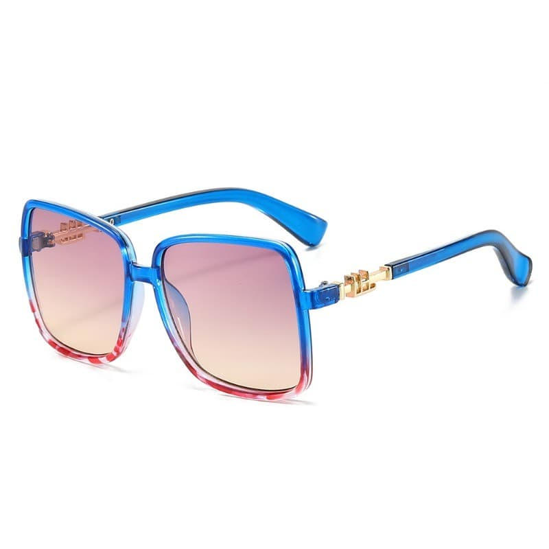 Óculos de Sol Retrô Ovais de Metal para Mulheres e Homens, Óculos de Sol Femininos da Moda, UV400, Estilo Punk Unissex