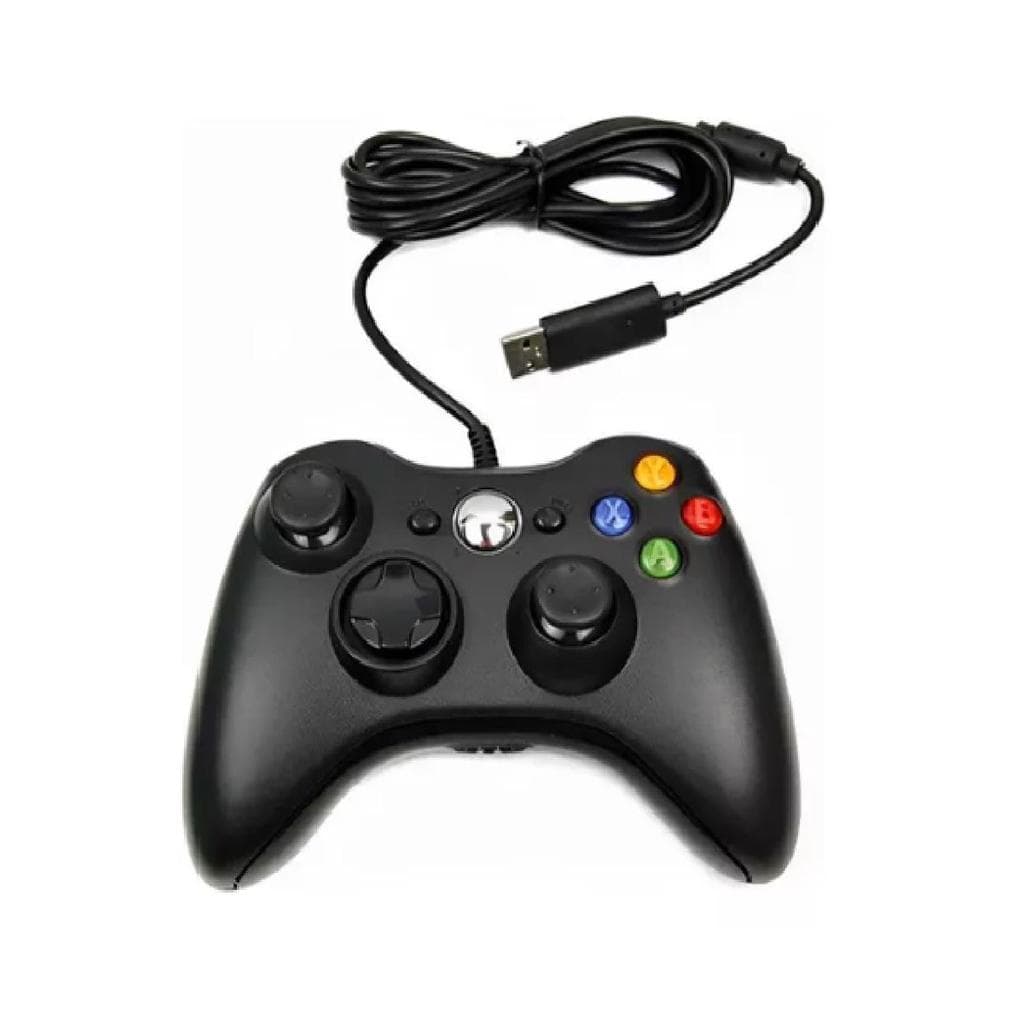 Controle Gamer Com Fio Usb Xbox Android Cor Preto/ Pc