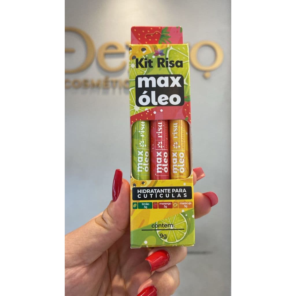 RISA KIT C/3 CANETAS OLEO DE CUTICULA