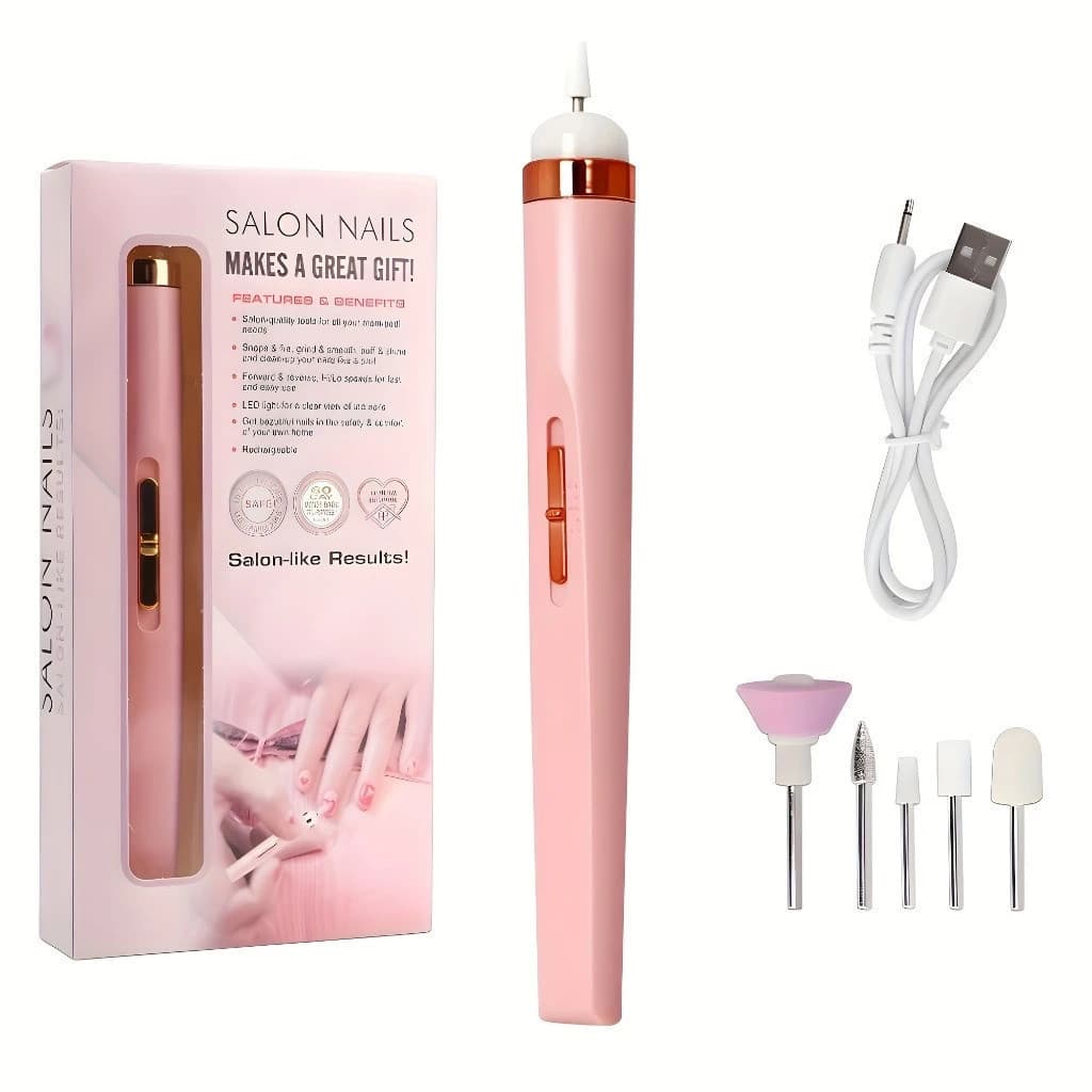 Aparador De Unha Eletrico 5em1 Salon Nails Remove Cuticulas E Pele Morta Nao Machuca Seguro Custo Beneficio
