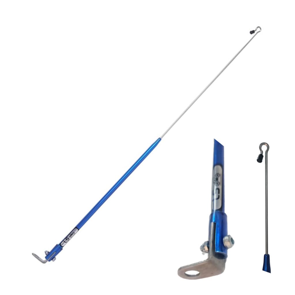 Antena Corta Pipa 2 Estágios Azul Retrátil e Reclinável Para Retrovisor