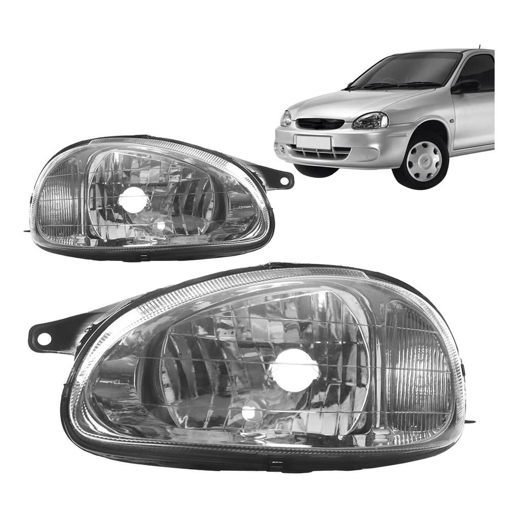 Par Farol Corsa 2001 02 03 04 2005 06 07 08 09 10 Cromada