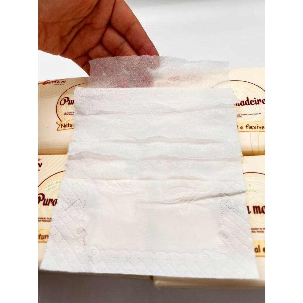 kit 8 Lenço de papel Macio Folha dupla com 80 folhas Medidas128mmx175mmx 5camadas