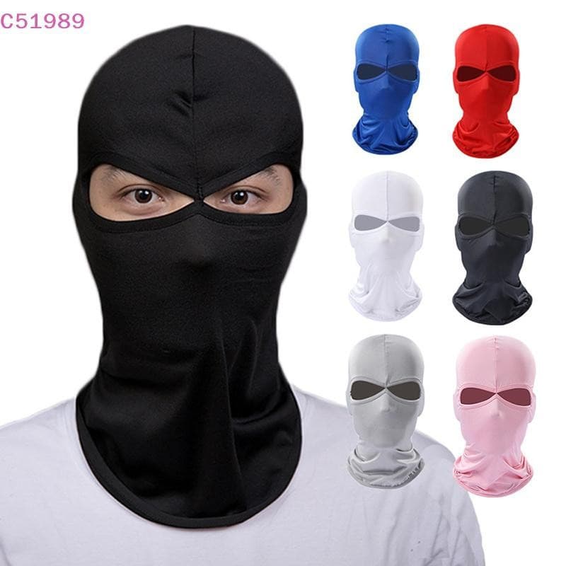 [kaan] Máscara Facial Balaclava De 2 Buracos Para Motocicleta , Capuz Capacete De Moto , Pescoço De Esqui , Completa , À