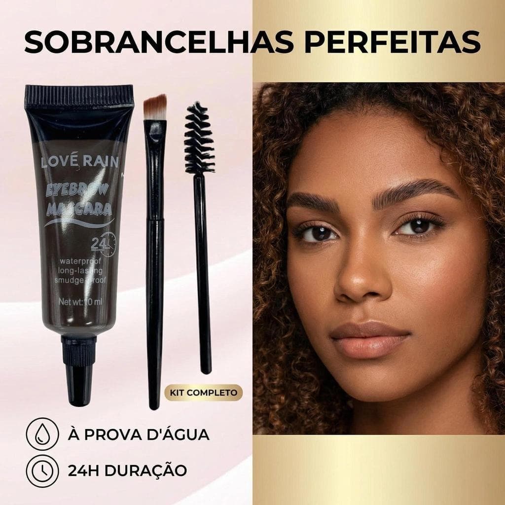 Brasil Kit Tintura Sobrancelhas – Gel Coloração Longa Duração à Prova d’Água, Aplicação rápida