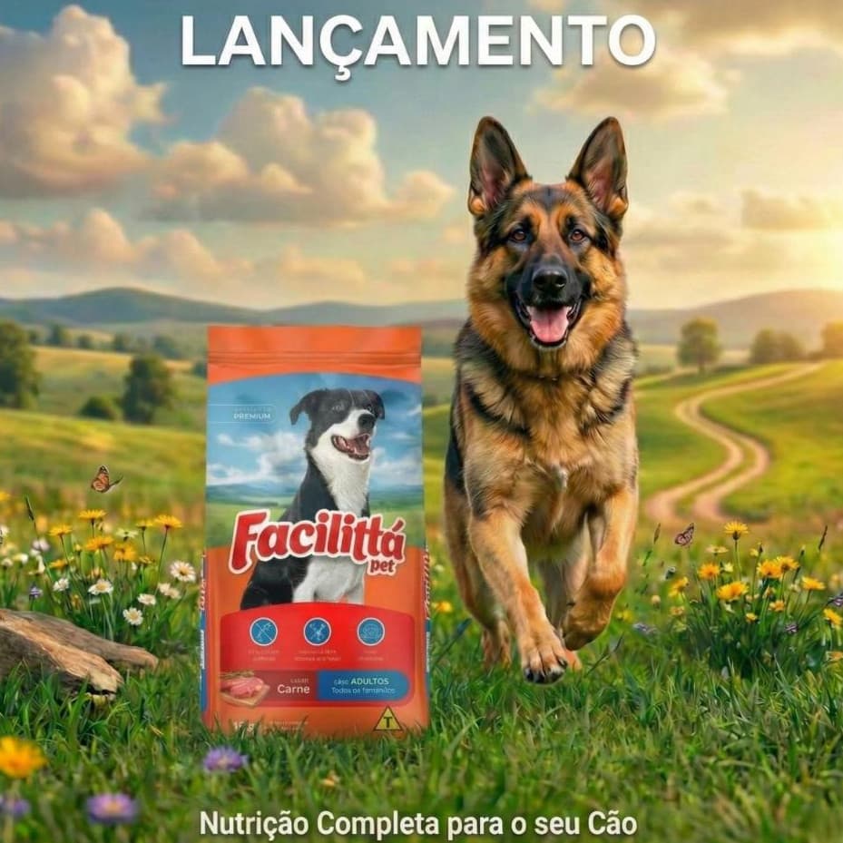Ração Cães Facilitta Adulto Raça Medio e Grande Porte 10,1 kg