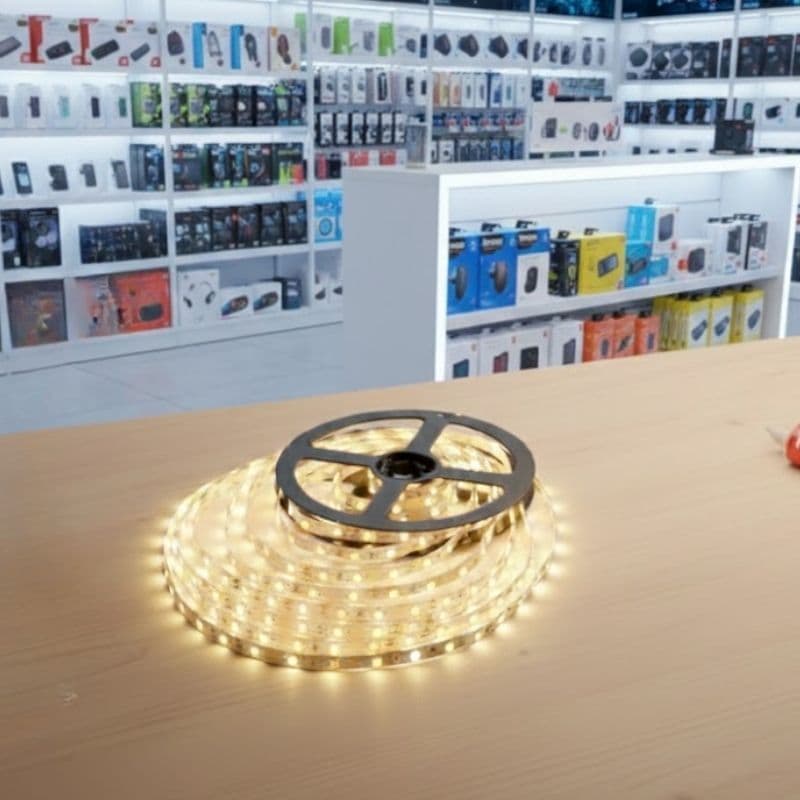 Fita LED 3528 Branco Quente 3000K – 5 Metros | 60 LEDs/m | 12V