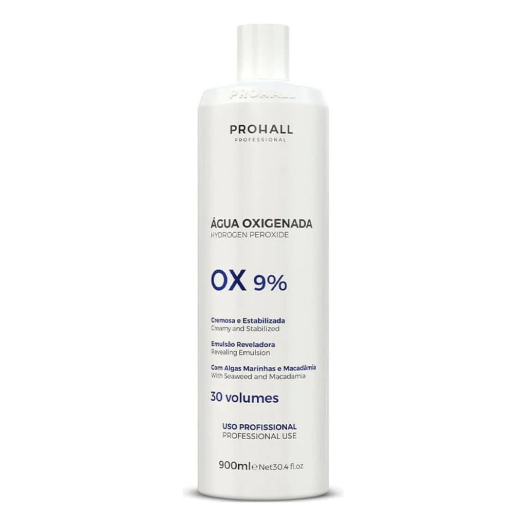 Prohall Água Oxigenada Ox 30 Volumes Cream - 900ml