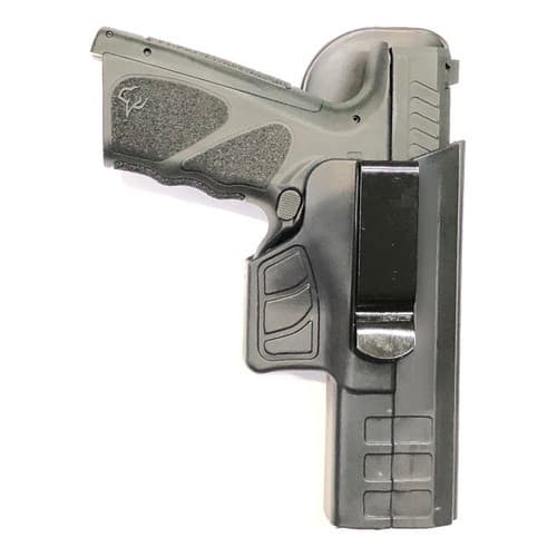 Coldre Em Polimero Emborrachado Velado Taurus Ts9 Destro Preto