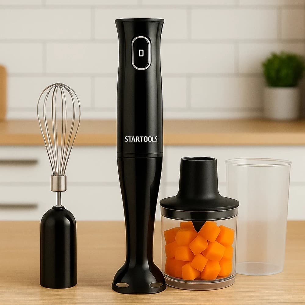 Mixer Elétrico 3x1 Turbo Batedor Triturador Processador Vitamina Molhos Cozinha