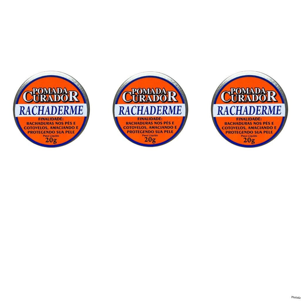 3 UN Pomada Curador Rachaderme - 20g