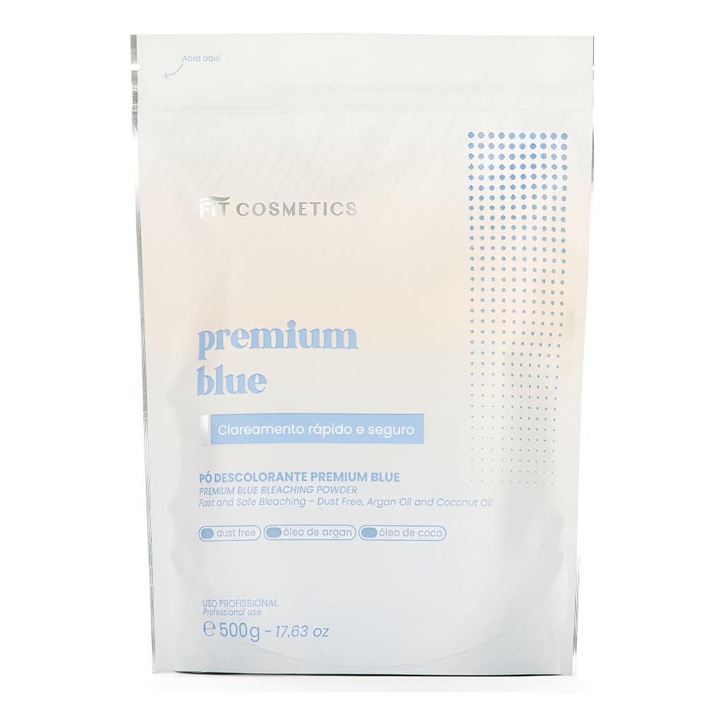 Pó Descolorante Premium Blue 500g Fit Cosmetics