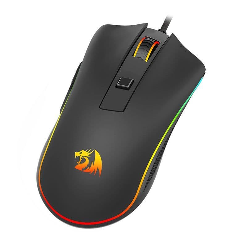 Mouse Gamer Redragon Cypher, 12.800 DPI, RGB, 6 Botões Programáveis, Preto - M611-RGB