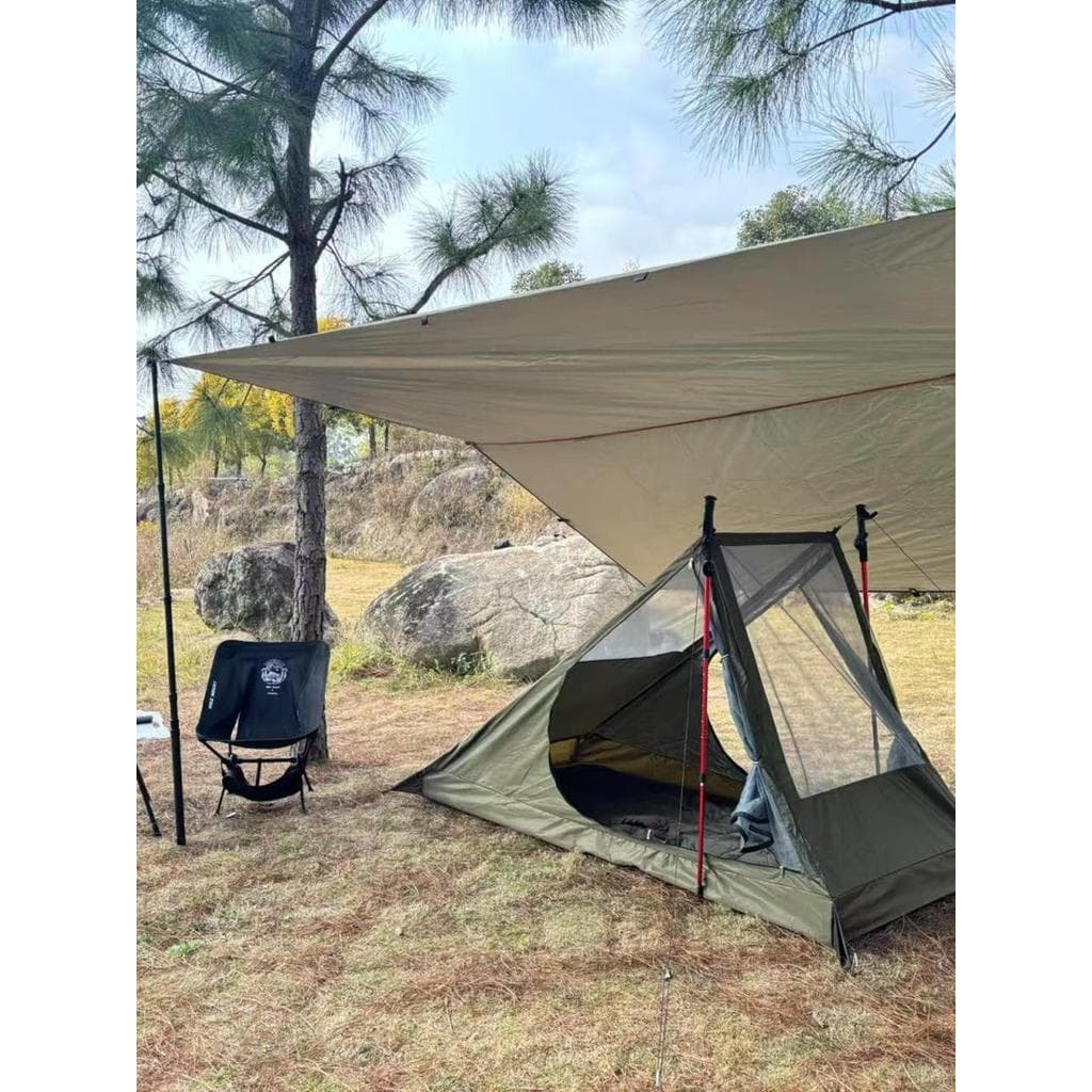 Verão respirável Anti-mosquito único bc tenda estilo de viagem sem haste dobrável gaze acampamento montanhismo mosquitei