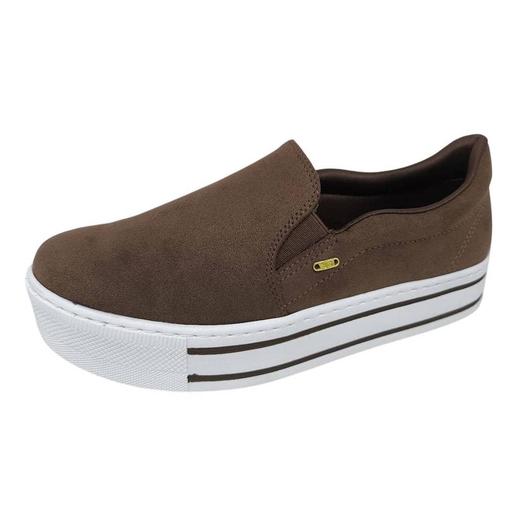 Tênis Feminino Slip On Estilo Moderno Macio Casual Via Marte