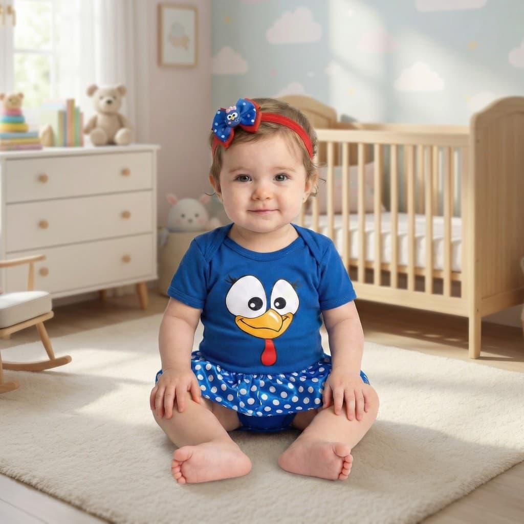 Body Infantil Bebê Menina Conjunto RN Galinha Pintadinha Recém Nascido Enxoval Envio Rápido Promoção