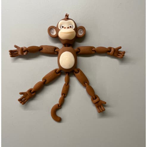 Animais Articulados Brinquedo Sensorial Impressão 3D Macaco Coala ou Preguiça