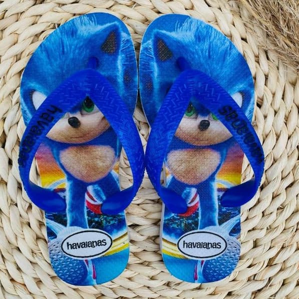 Chinelo infantil Menino/Menina Personagens Ben 10, Frozem, Sthich, Homem Aranha, Sofia, Sonic ETC.
