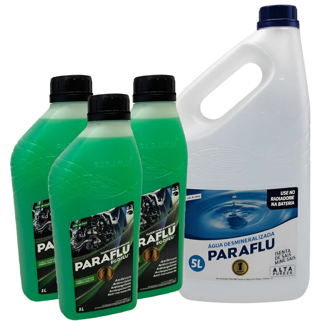 3L Aditivo Radiador Paraflu Concentrado + Água Desmineralizada