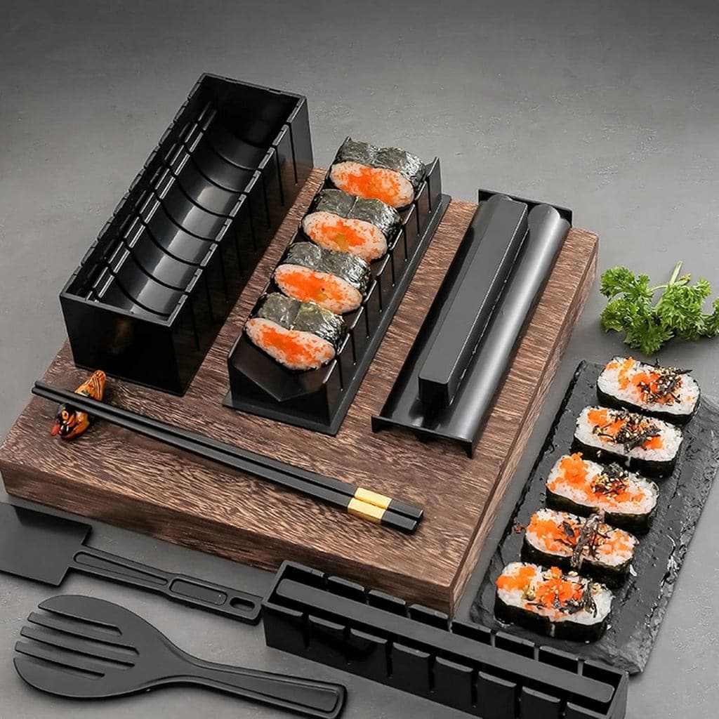 Conjunto de rolo de sushi, kit de fabricação de sushi simples operação conjunto de padrão sushi kit doméstico