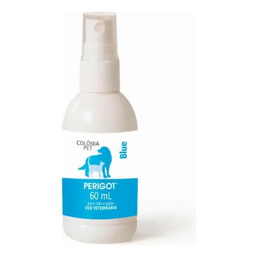 Colônia Blue 60ml Para Caes E Gatos Perfume Perigot Pet Blue