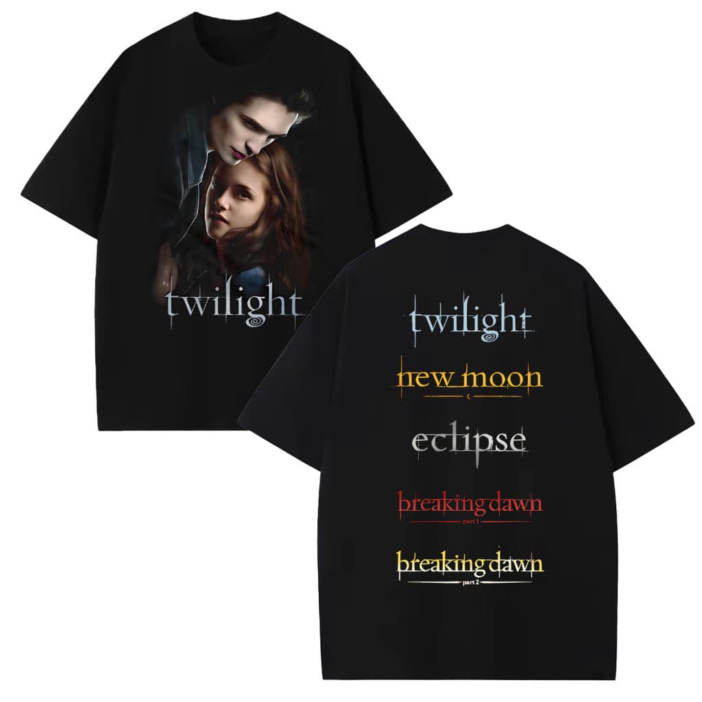 Camiseta masculina, serie filme Netflix crepúsculo e jacoob enviamos rápido