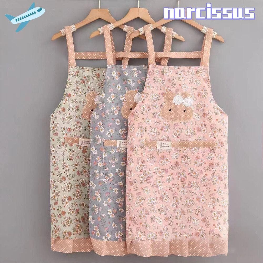 NARCISSUS Aventais De Cozinha Femininos , Cintura Para Adultos Antiincrustantes De Algodão , Roupas Macias De Trabalho R