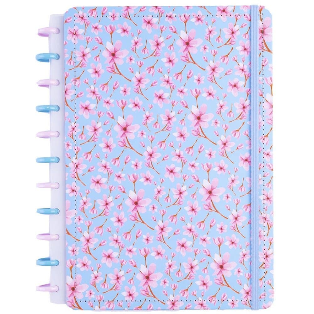 Caderno Reposicionável Cerejeira Médio Capa Dura Disko Caderno Inteligente