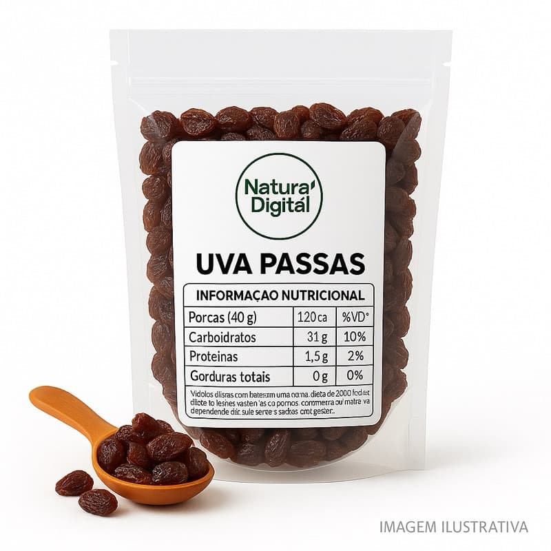 Uva Passas Importada Sem Aditivos – Extremamente Doce | 500g • 1kg