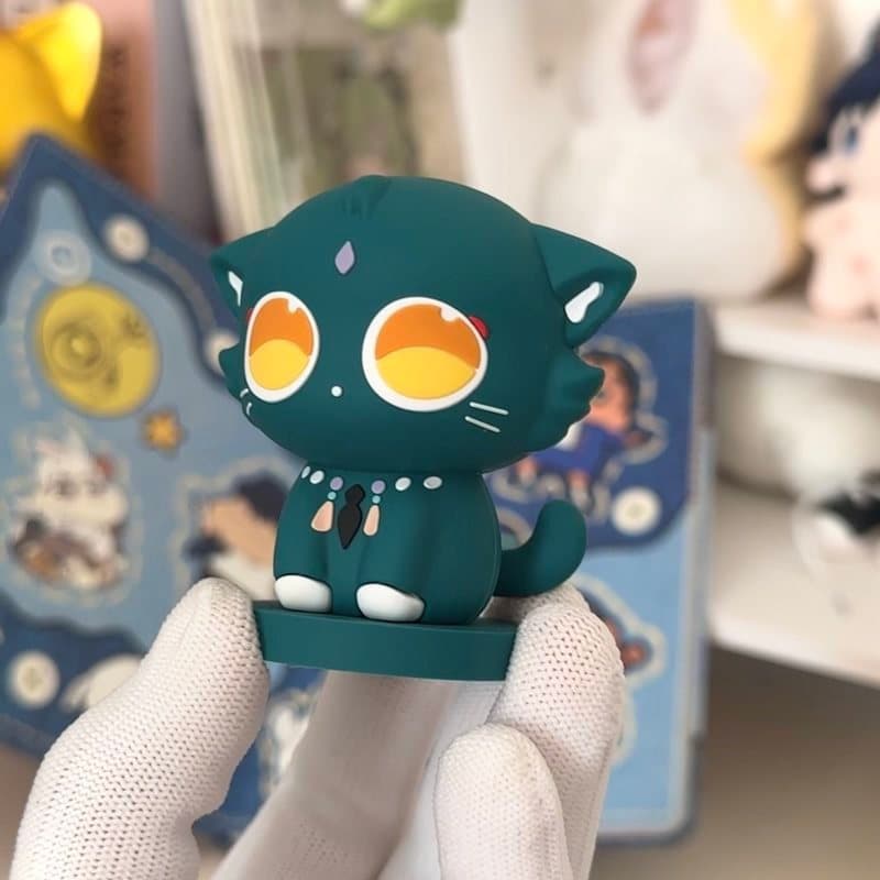 Genshin Impact Fandom PVC E Estatueta Epóxi 6.5 Cm-Xiao Scaramouche Acessórios De Decoração De Mesa D6F7