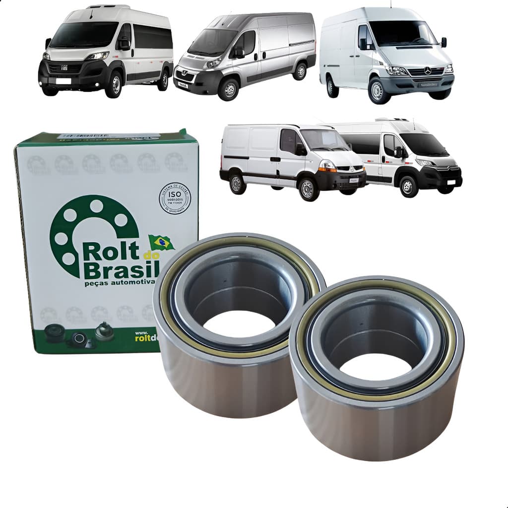 2 Rolamento Roda Dianteira Jumper Ducato Boxer Master Aro 15