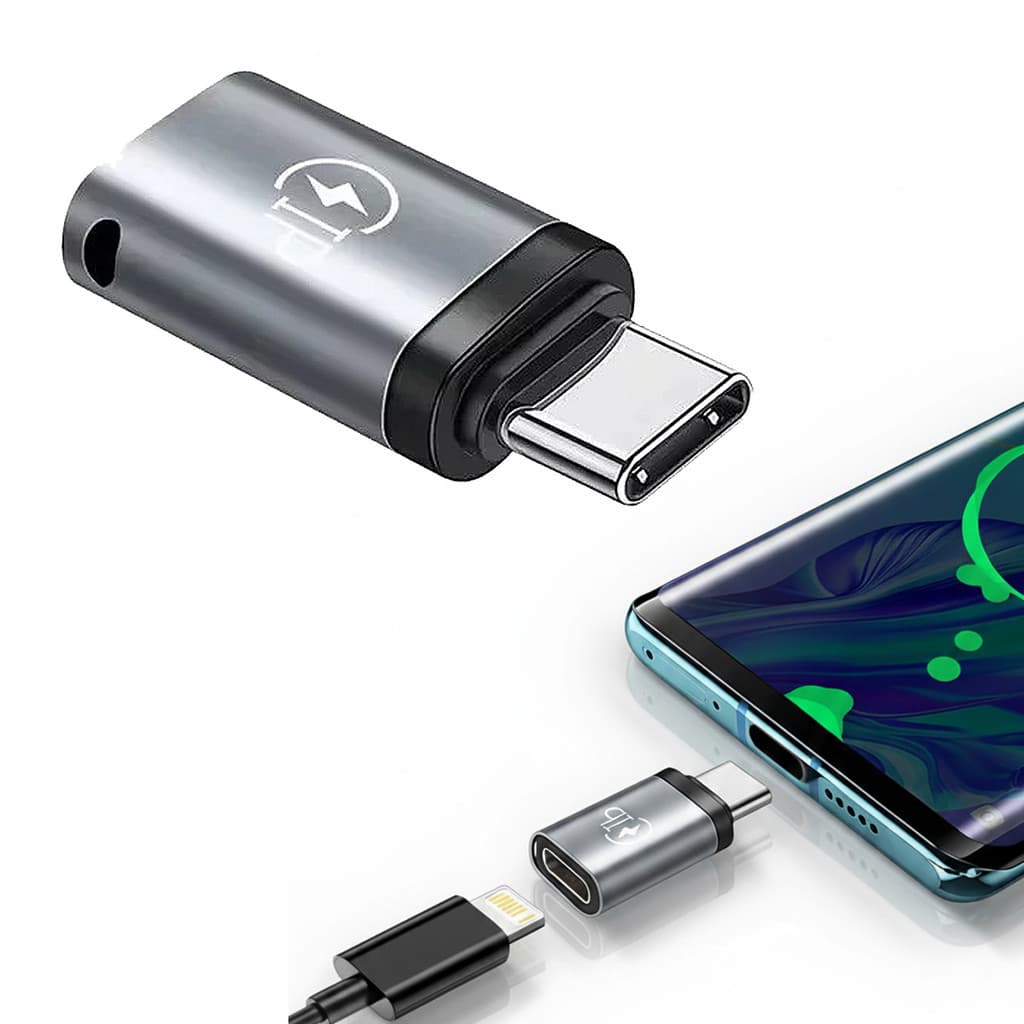 Adaptador Lightning Fêmea Para Tipo C Macho Compatível Apple