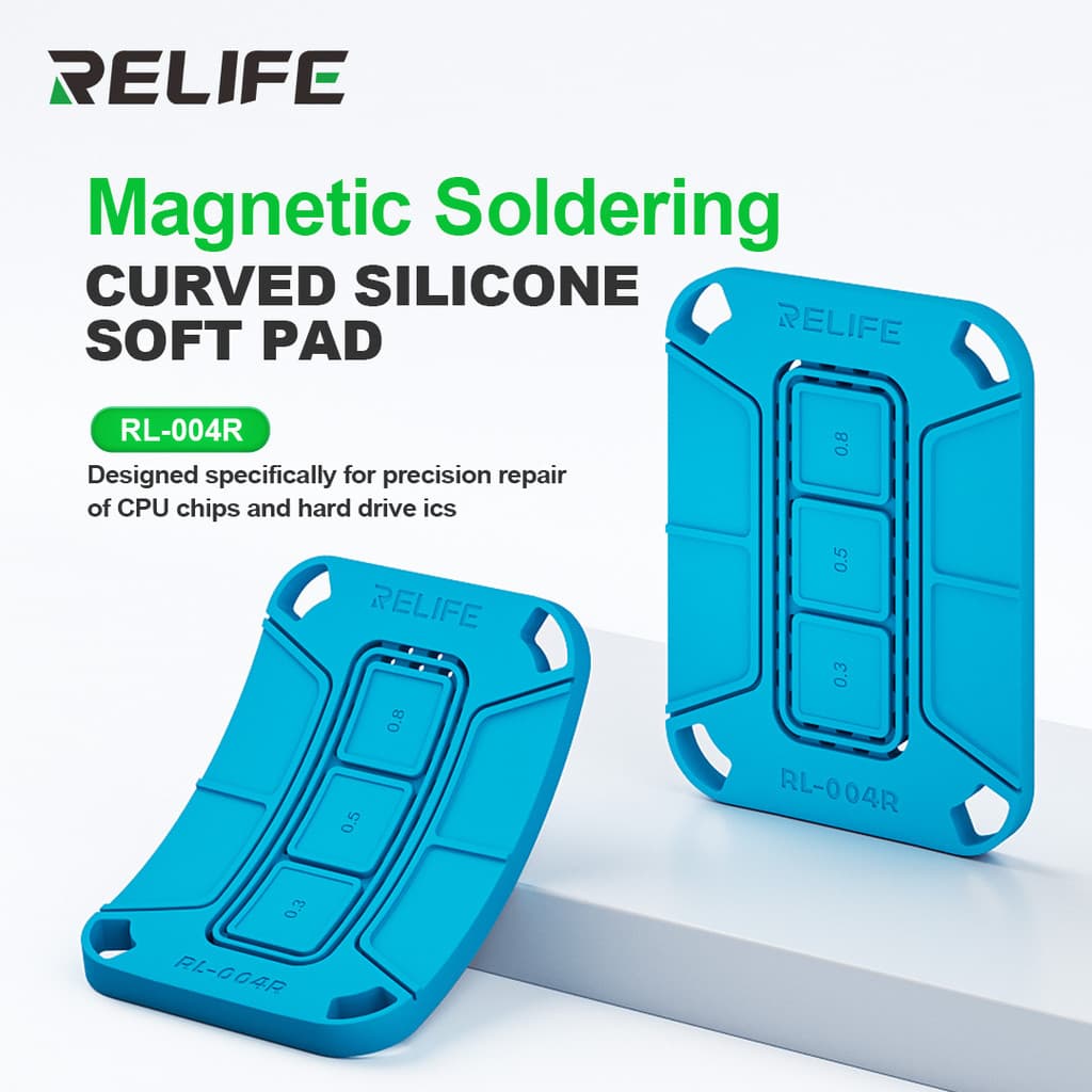 RELIFE RL-004R BGA Almofada De Silicone Tapete De Isolamento Universal Estêncil Base Magnética Para CPU IC Chip Solda Re