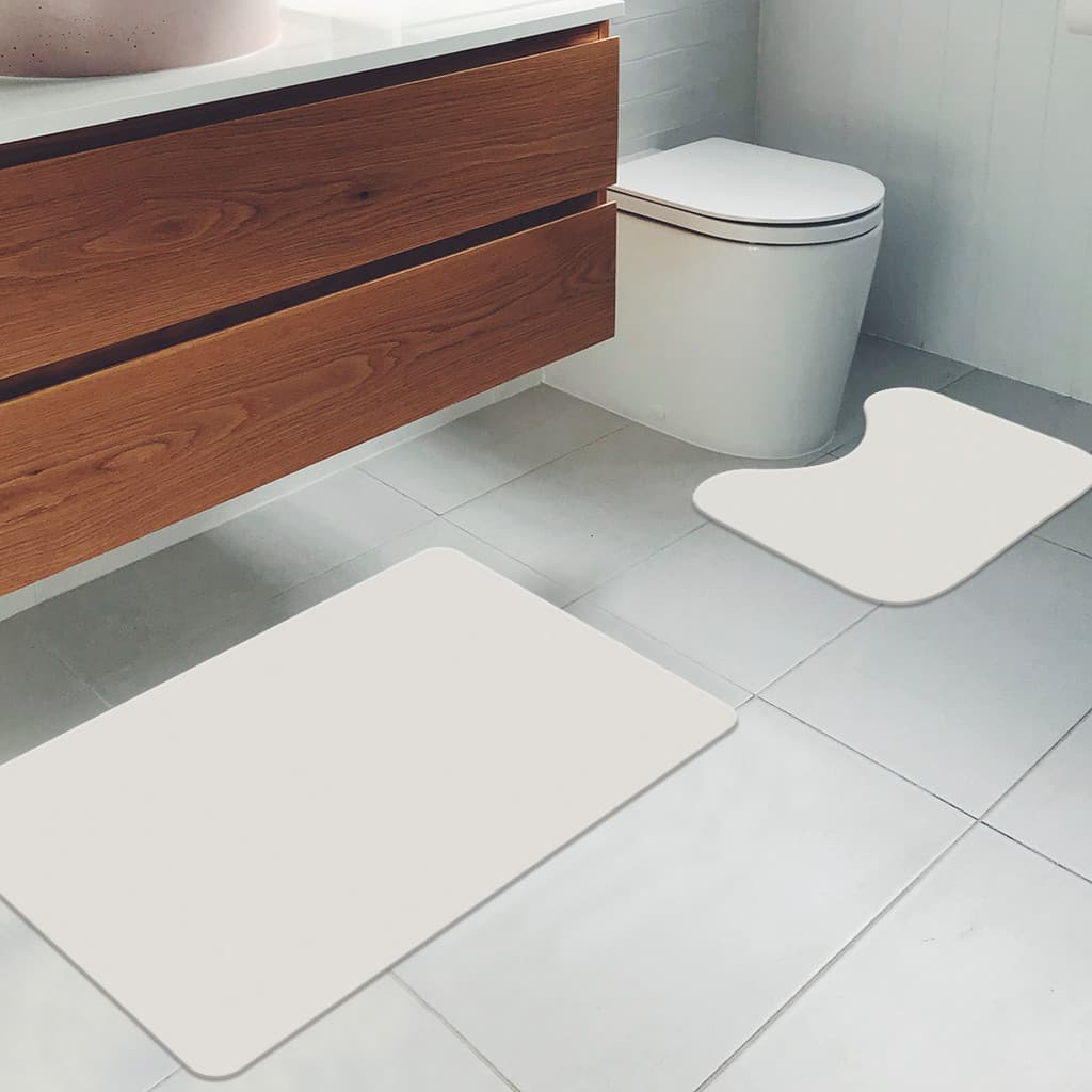 Kit 2 Tapetes de Banheiro Minimalista – Estilo Clean
