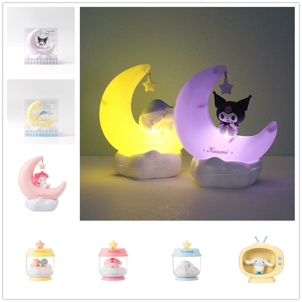 Luz Decorativa LED Personagem Sanrio Kanera Kuromi My Melody Bela Luz Noturna Presente