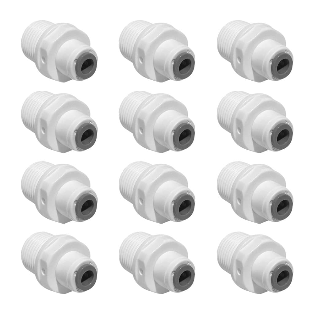 12x Conector Rosca 1/2 Para Mangueira 1/4 P/ Filtros