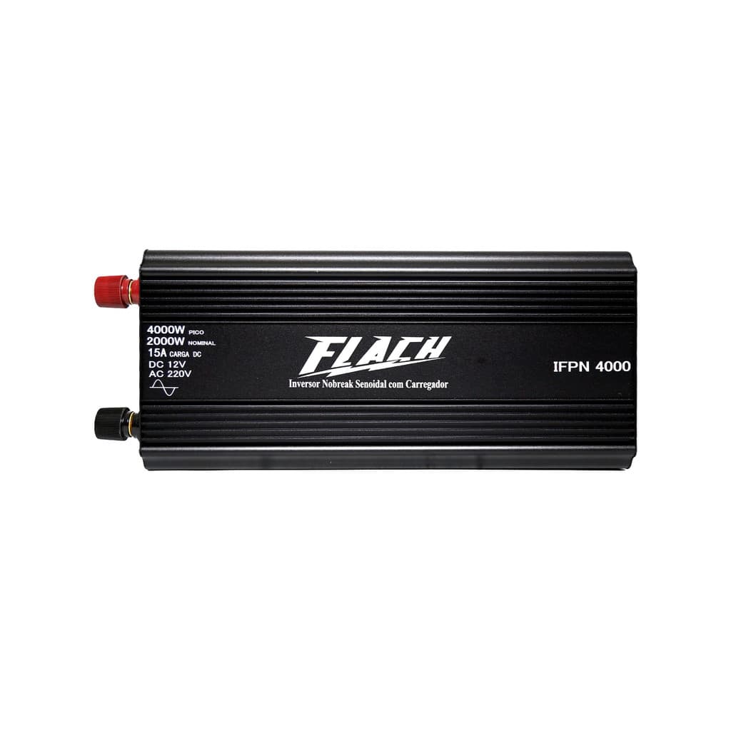 NOBREAK SENOIDAL COM CARREGADOR 12V PARA 127V 4000W PICO 2000W NOMINAL FLACH IFPN-4000