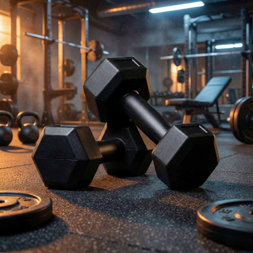 Kit Halteres de Academia 5kg Treino Par de Halteres Peso Musculação Exercício Halter Hexagonal