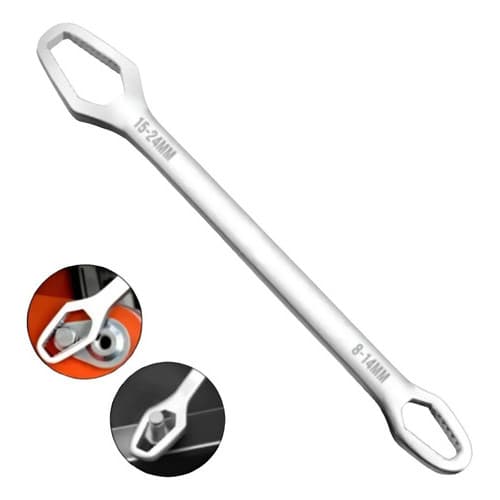 Chave Combinada Boca Mágica Universal Aperto Mecanica 8-22mm Prateado