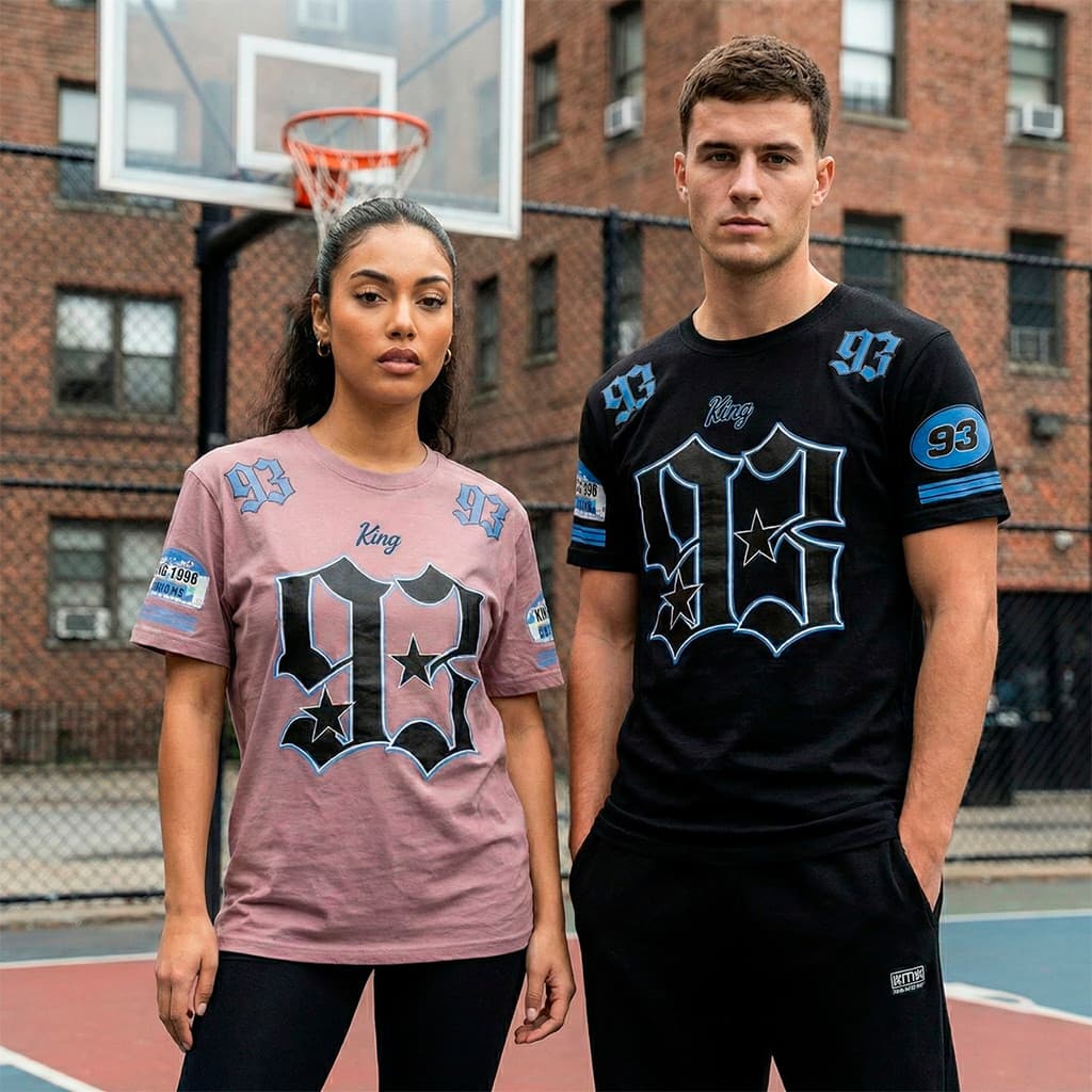 Conjunto 02 Camisetas Jersey King 93 Camisa Hip-Hop Sportcore Algodão Premium