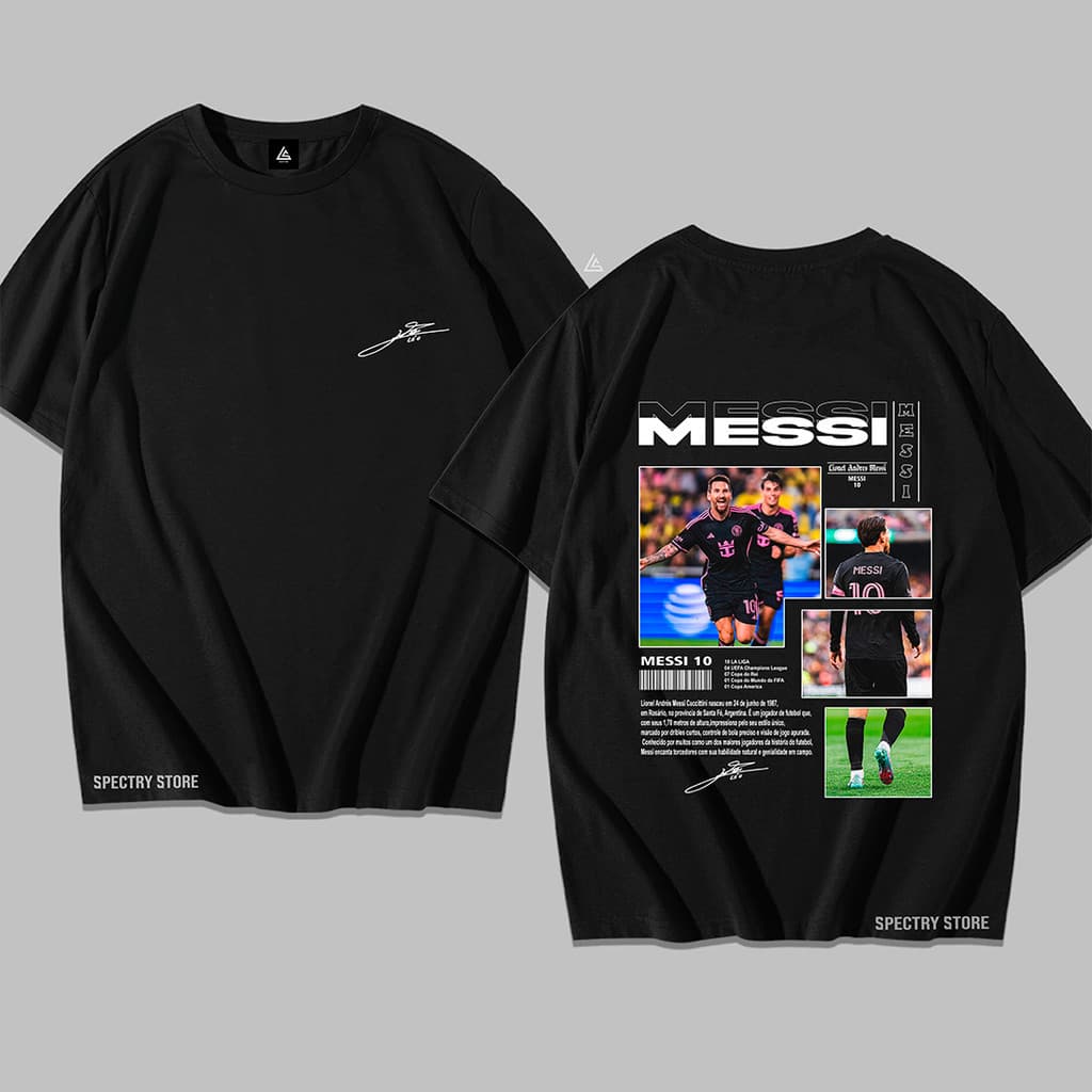 Camisa Camiseta Lionel Messi 10 Streetwear Algodão Unissex Edição Star