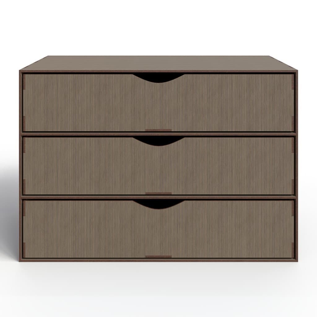 Suporte De Tela Em MDF Premium Organizador de Folhas 3 Gavetas